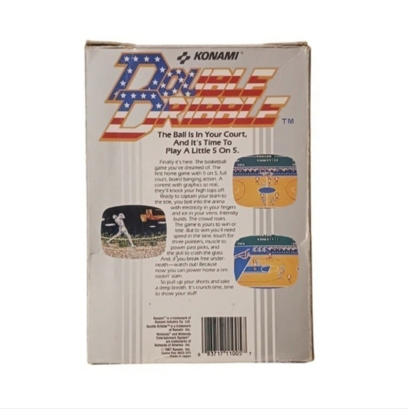 Nintendo Double Dribble For NES (In Box) - Picture 7 of 7